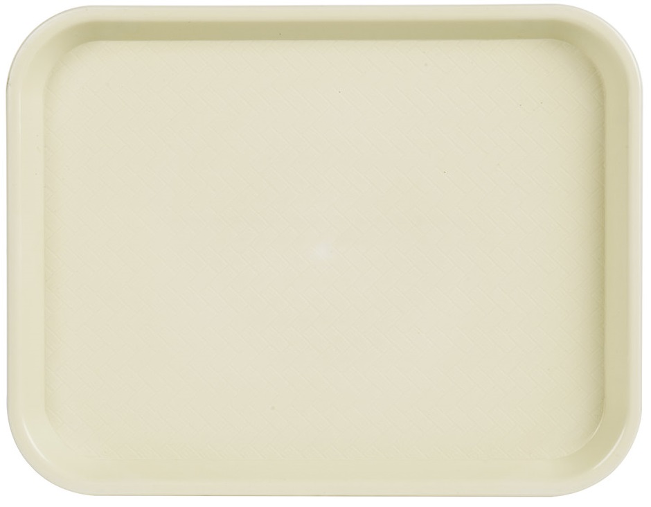 Conjunto de 12 Bandejas Fast Food Pequenas em Bege