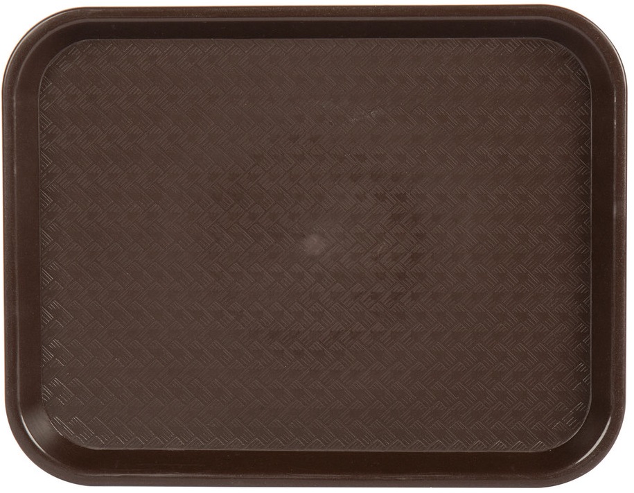 Conjunto de 12 Bandejas Fast Food Pequenas em Castanho