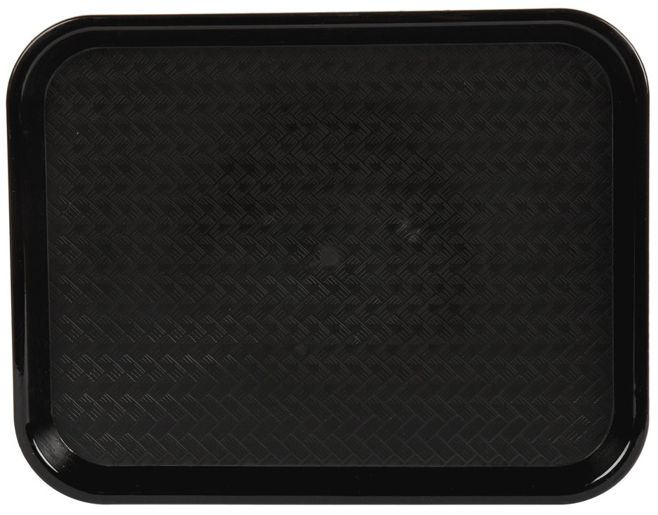 Conjunto de 12 Bandejas Fast Food Pequenas em Preto