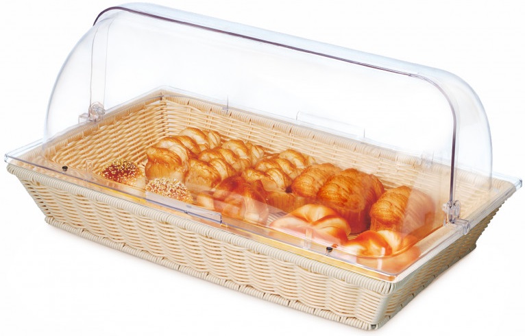Cesta de Buffet Retangular em Bege