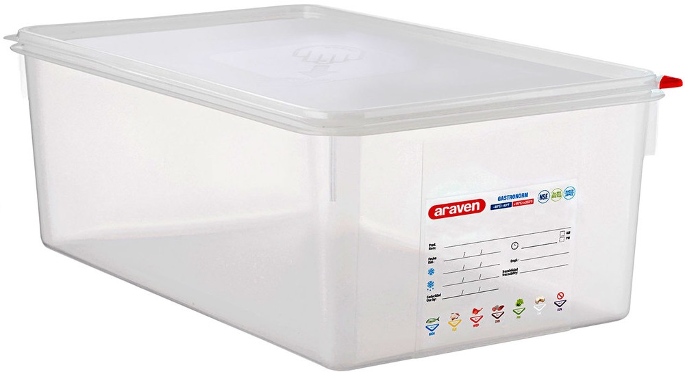 Conjunto de 6 Caixas Herm�ticas GN1/1 de 27,5L