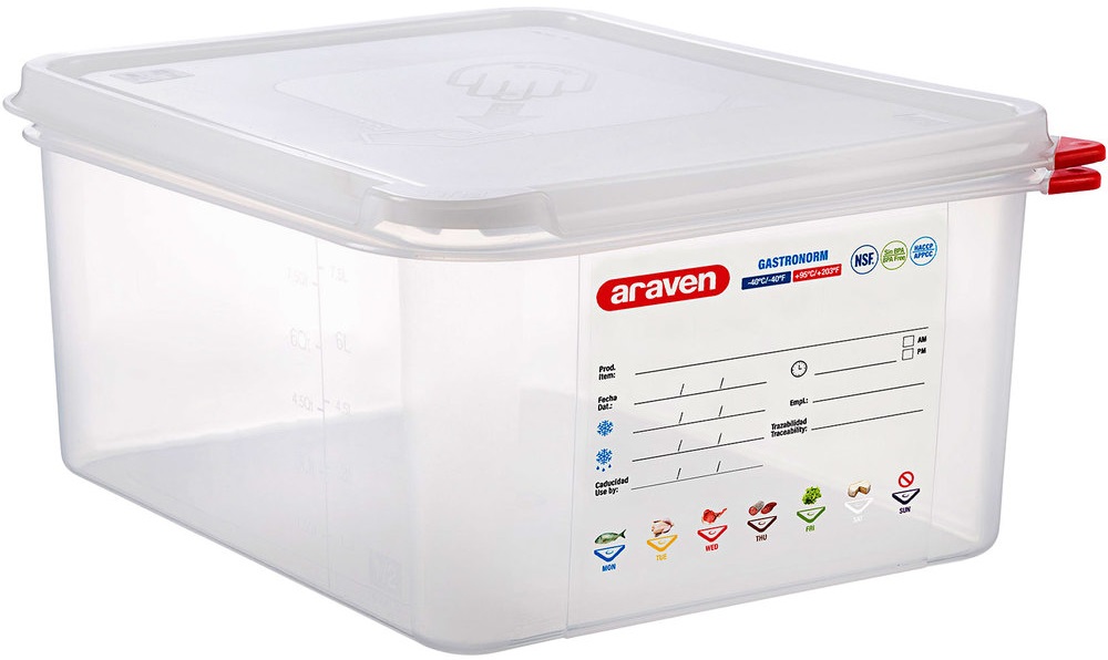 Conjunto de 6 Caixas Herm�ticas GN1/2 de 10L