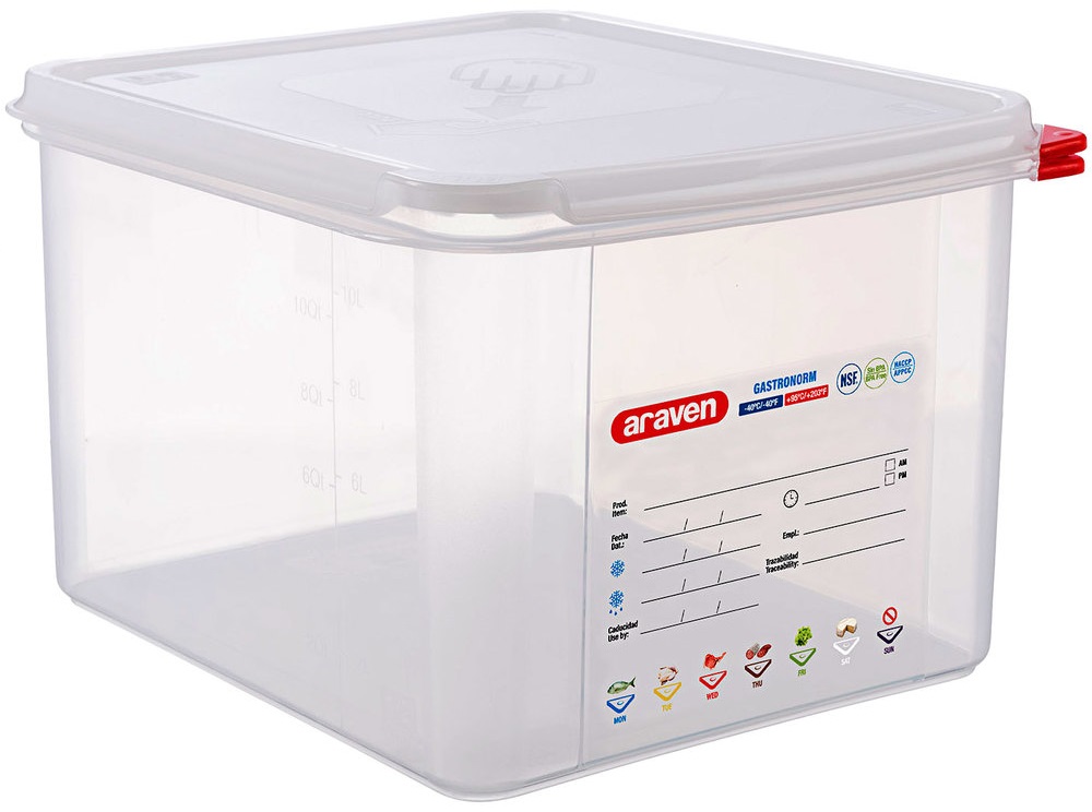 Conjunto de 6 Caixas Herm�ticas GN1/2 de 12,5L