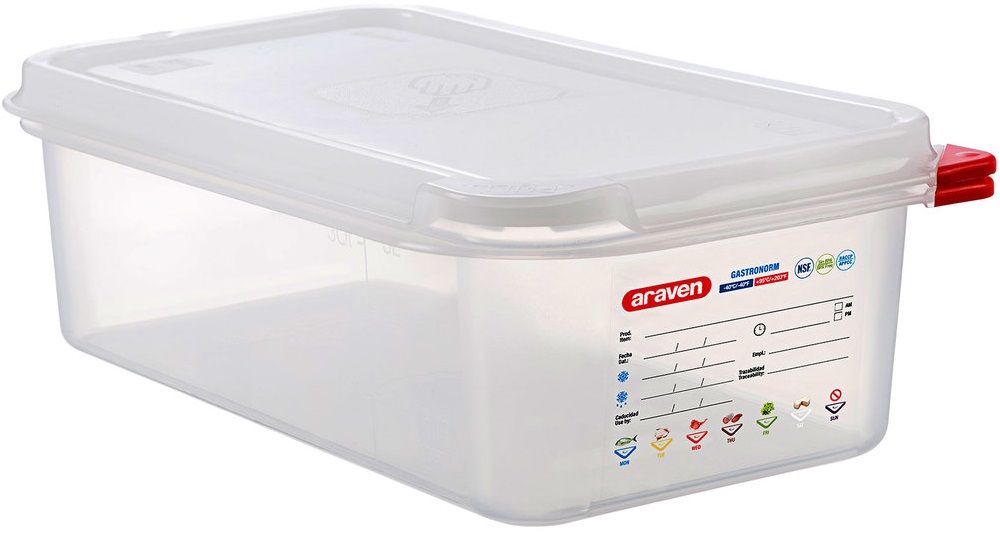 Conjunto de 6 Caixas Herm�ticas GN1/3 de 4L