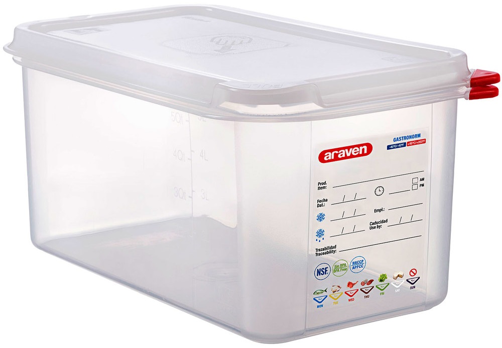 Conjunto de 6 Caixas Herm�ticas GN1/3 de 6L