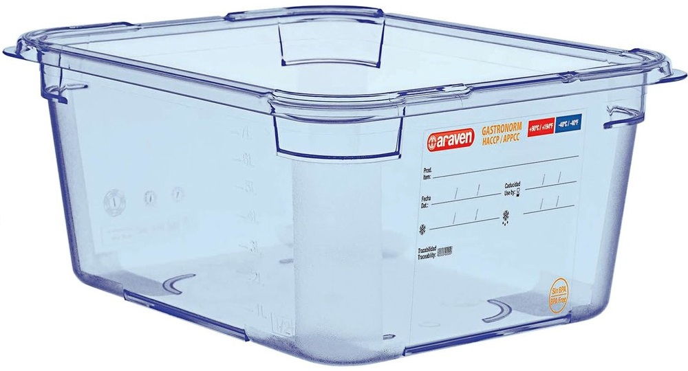 Conjunto de 6 Caixas Herm�ticas sem BPA GN1/2 de 9L