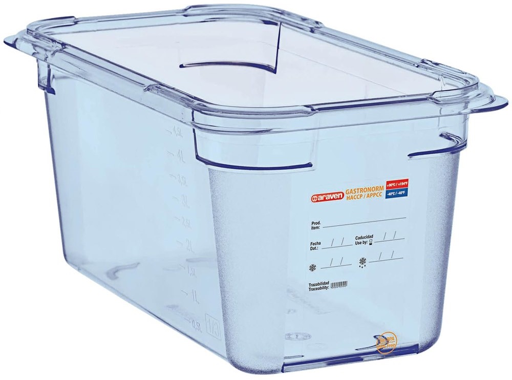 Conjunto de 6 Caixas Herm�ticas sem BPA GN1/3 de 5,4L