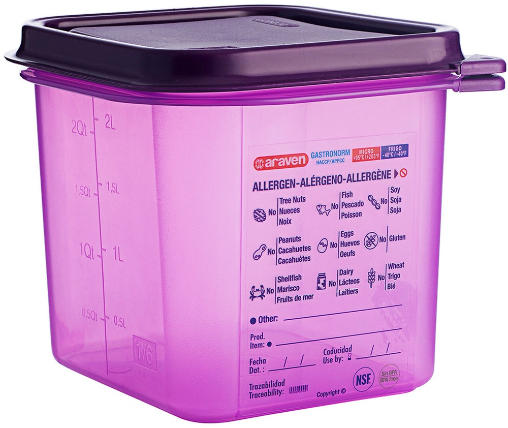 Conjunto de 6 Caixas Herm�ticas Antial�rgenos GN1/6